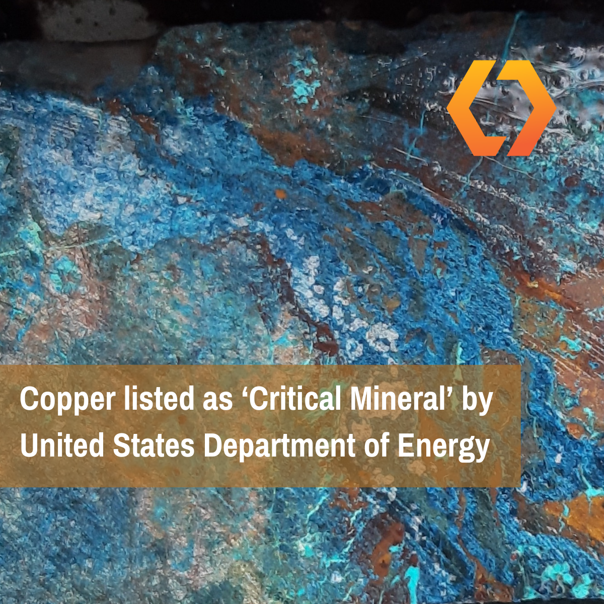 Copper listed as a critical mineral by US Department of Energy